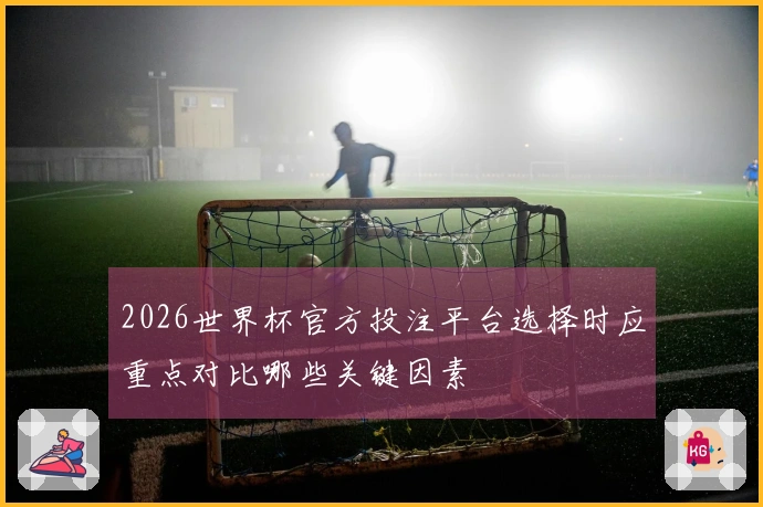 2026世界杯官方投注平台选择时应重点对比哪些关键因素